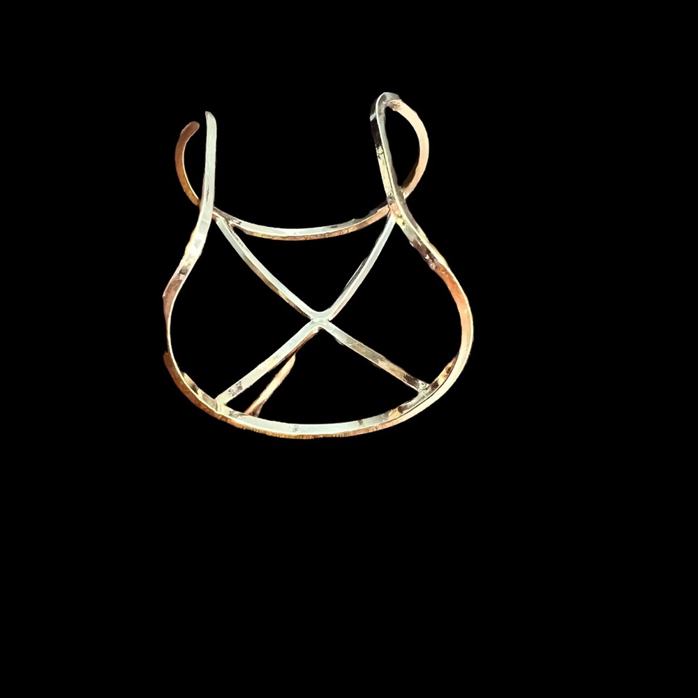 Gold Tone Cuff Bracelet - Picture 4 of 11